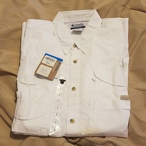 NWT Columbia PFG button up short sleeve shirt